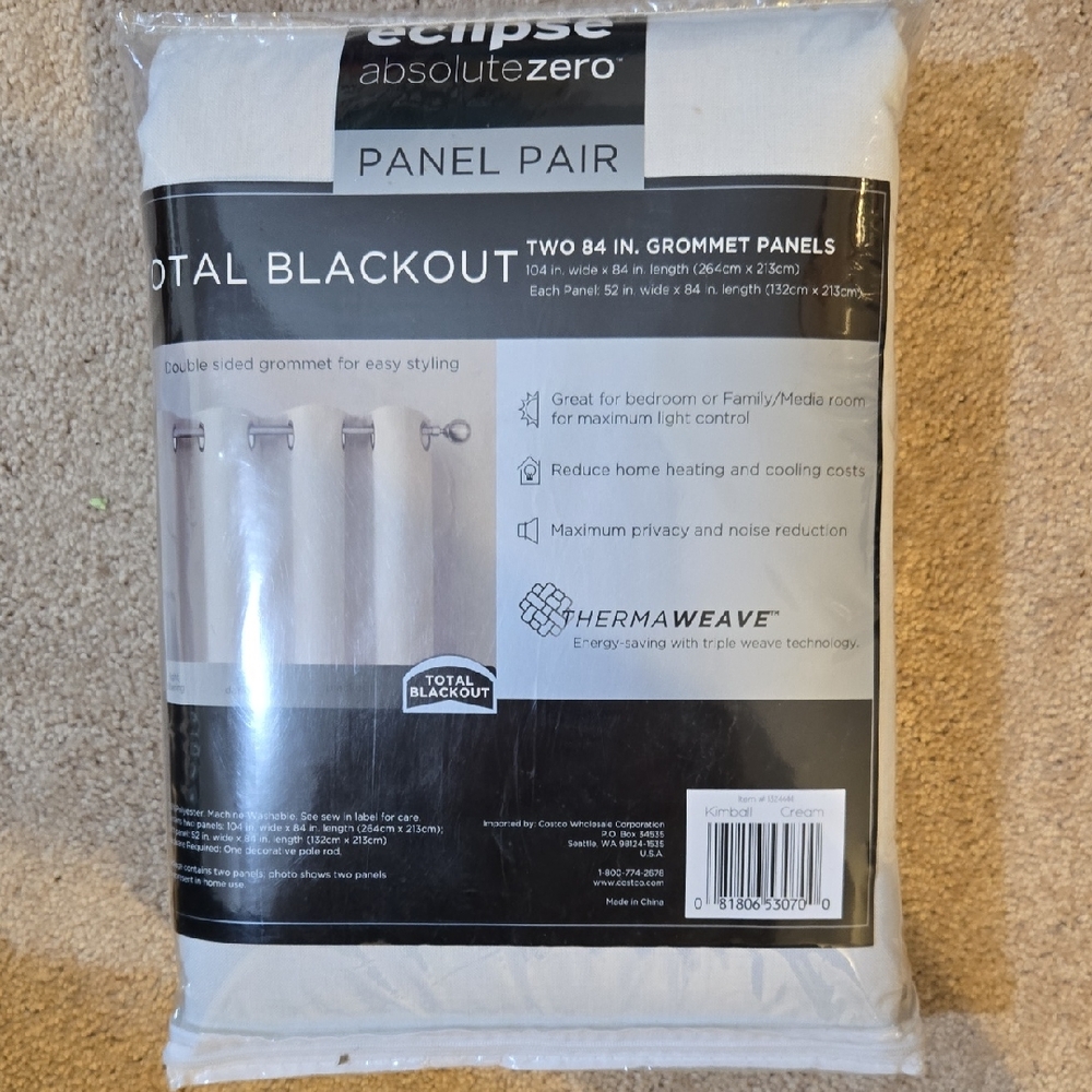 Eclipse Absolute Zero Blackout Panels in White
